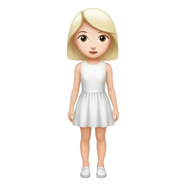 A girl in super short dress sticker