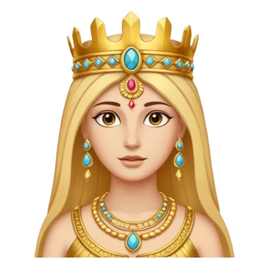 una diosa de la época púnica, de alto rango y de estatura media sticker