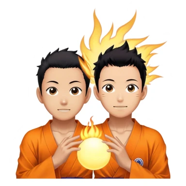 Tanaka and Nishinoya from Haikyuu!! in their “enlightened” moment. sticker