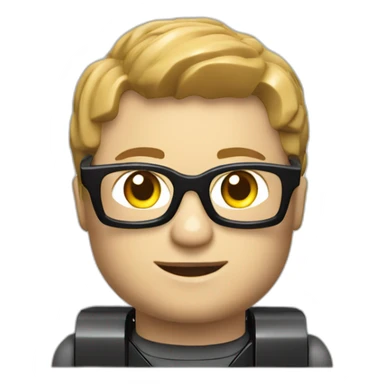 A developper with lego computer sticker