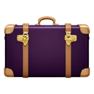 Dark Purple Louis Vuitton vampire suitcase sticker