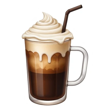 Cold brew coffee with sweet cold foam  sticker