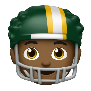White man Green Bay packer fan  sticker
