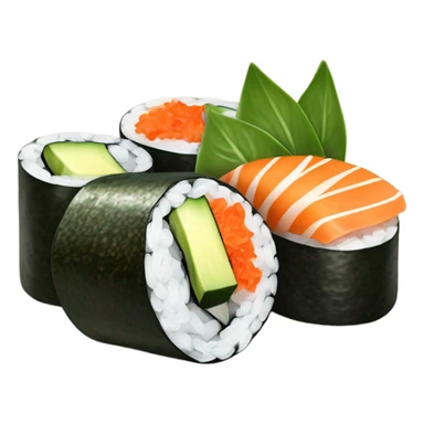 Sushi roll sticker