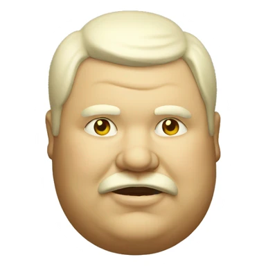 Fat man vintage sticker