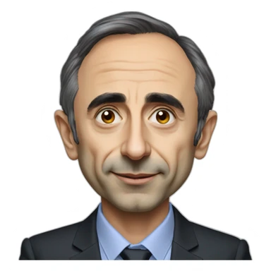 Éric zemmour portrait épaules sticker