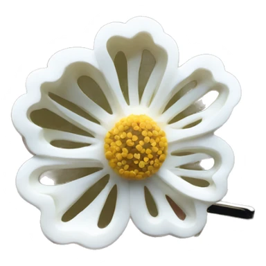 Flower hair pin sticker