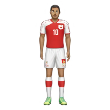 Maillot de foot la Tunisie floquée tggs sticker