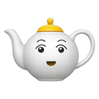 Light-bulb shaped teapot sticker