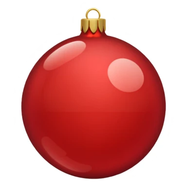 christmas red ornament sticker