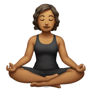 yoga padmasana sticker