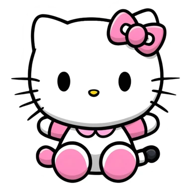 Hello Kitty head sticker