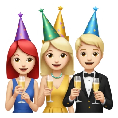 200 people eating at a family party sticker