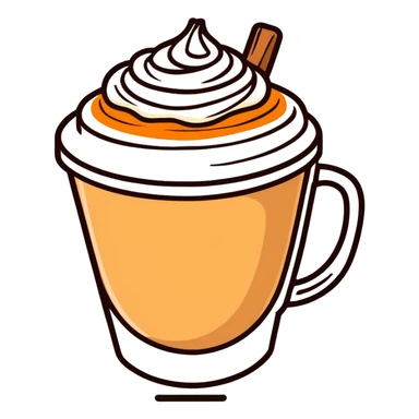 pumpkin spice latte aesthstic sticker