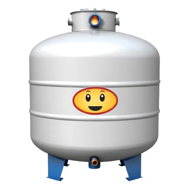 1000 gal residential propane tank white sticker