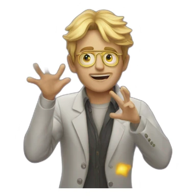 Telekinesis magic sticker