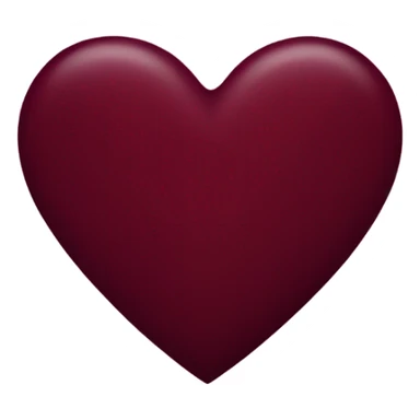 Burgundy heart sticker