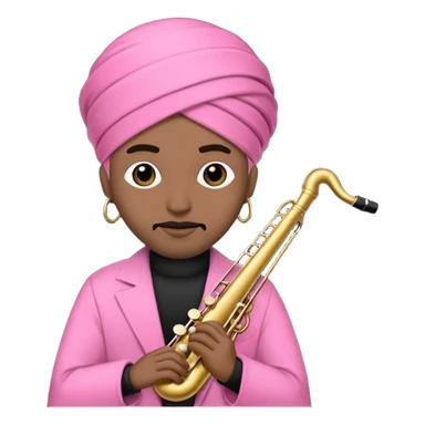 pink musician black qoman  sticker