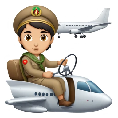 Afghan riding a plane sticker