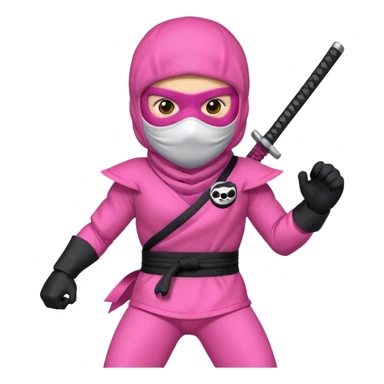 Pink ninja 500 sticker