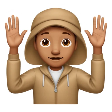 Que dawg with hands up sticker