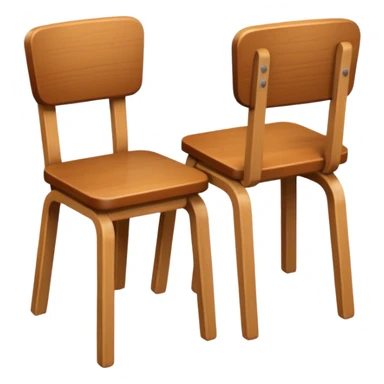 Wooden chairs sticker