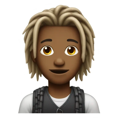 Boy no temper fade haircut with dreads ￼ sticker