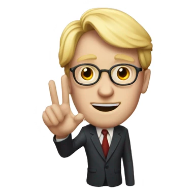 JK Rowling a heart in his hand sticker