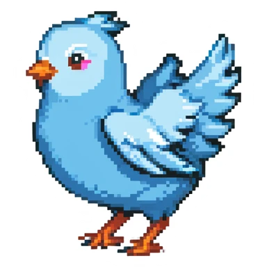 funny Twitter X icon with motion sticker