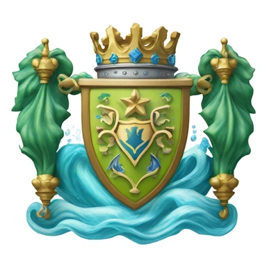 Water league coat of arms sticker
