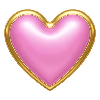 pink gold and  rococo inflatable hearts sticker