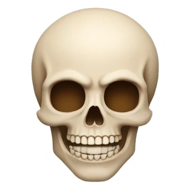create an emoji with a skull and make him smirk sticker
