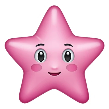 Estrela rosa  sticker
