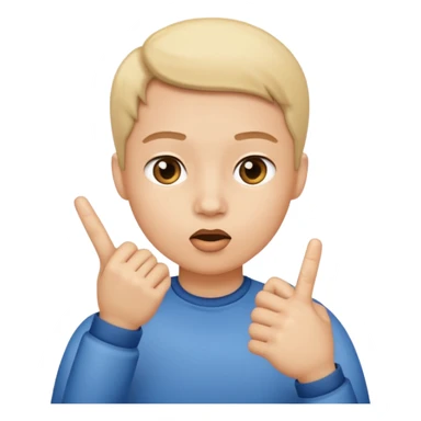 shushing finger sticker