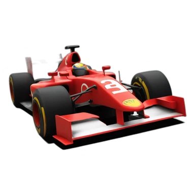 Formule 1 rouge car sticker