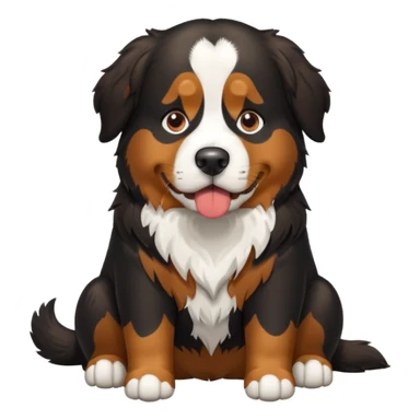 Puking Bernese mountain dog sticker