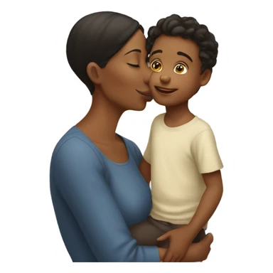 Mother Kiss son sticker