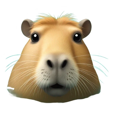 Capybara swimming sticker