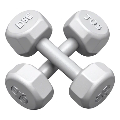 Withe dumbbells sticker