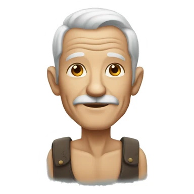 old man with tattoos sticker