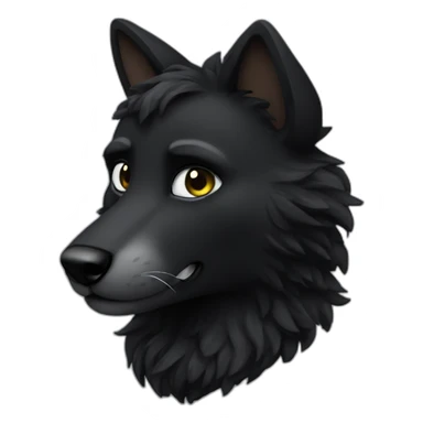 Black Fursuit sticker