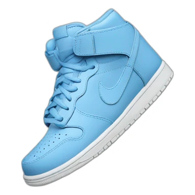 Chaussures Nike bleue ciel sticker
