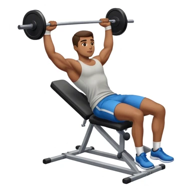 guy incline chest fly exercise sticker