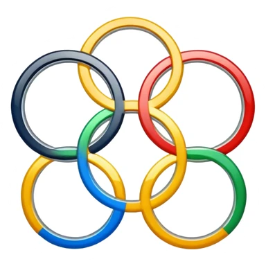 Cinque cerchi olimpici sticker