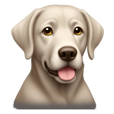 Dark brown lab, a little white hair around the bottom of the mouth, sitting. Dark brown eyes sticker