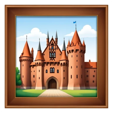 Cinematic Realistic Malbork Castle  Emoji sticker