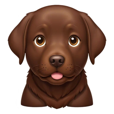 Chocolate lab sticker