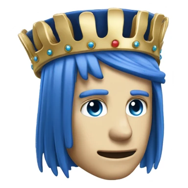 Totenkopf mit Krone dazu TeamOmega in Blau sticker