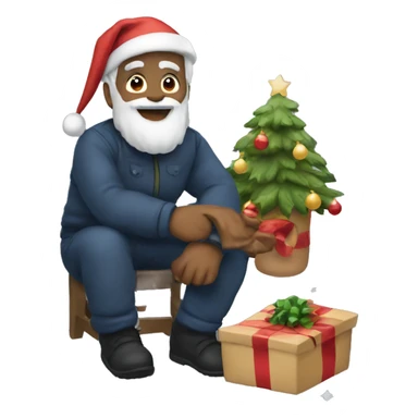 christmas night sticker