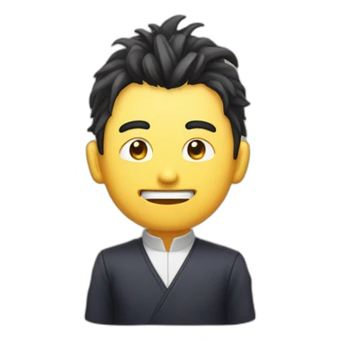 togashi playing mahjoong sticker